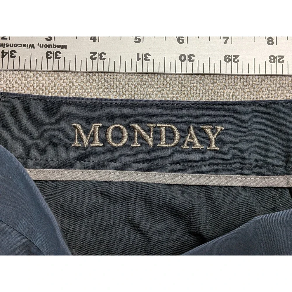 Bonobos Monday Men's Navy Blue 38x30 Straight Fit Cotton Chinos Office Preppy
